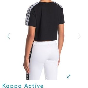 Kappa black crop top